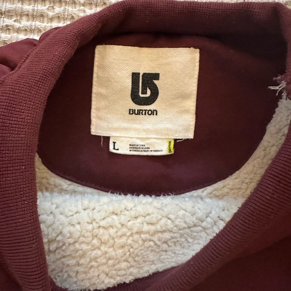 Burton Burgundy Fleece Jacket